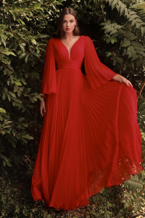 Ladivine Los Angeles Collection - Rochie Ladivine CD242 rosie de seara in clos din voal