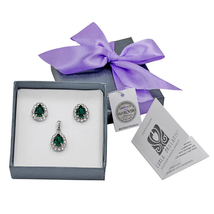 Seturi cadou cristale Swarovski - Set cadou cristale Swarovski Lia Emerald