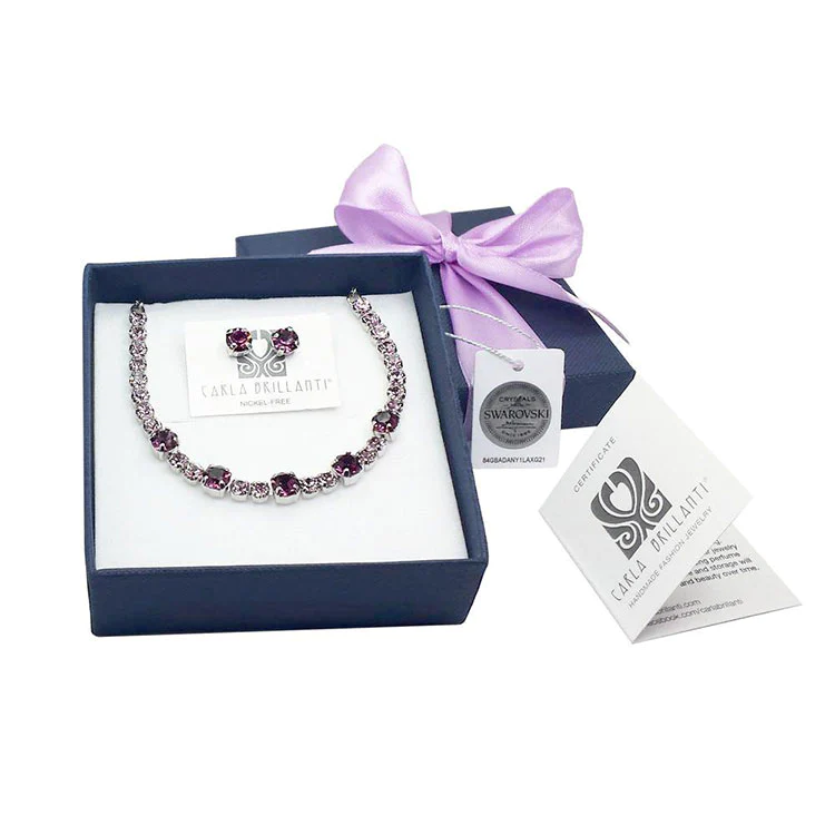 Seturi cadou cristale Swarovski - Set cadou cristale Swarovski Nina Amethyst