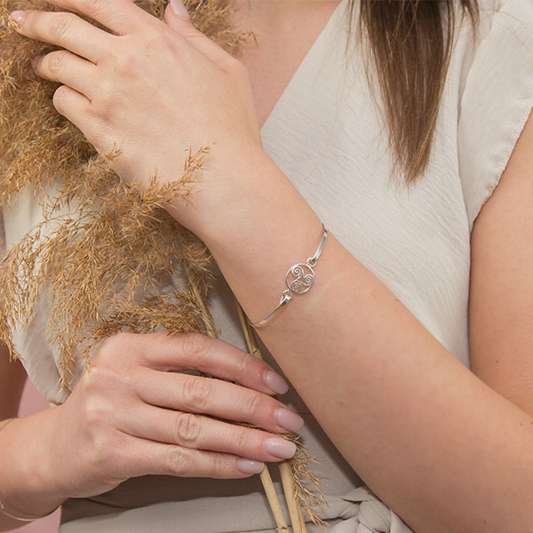 Bratara Argint simbol trio [2]