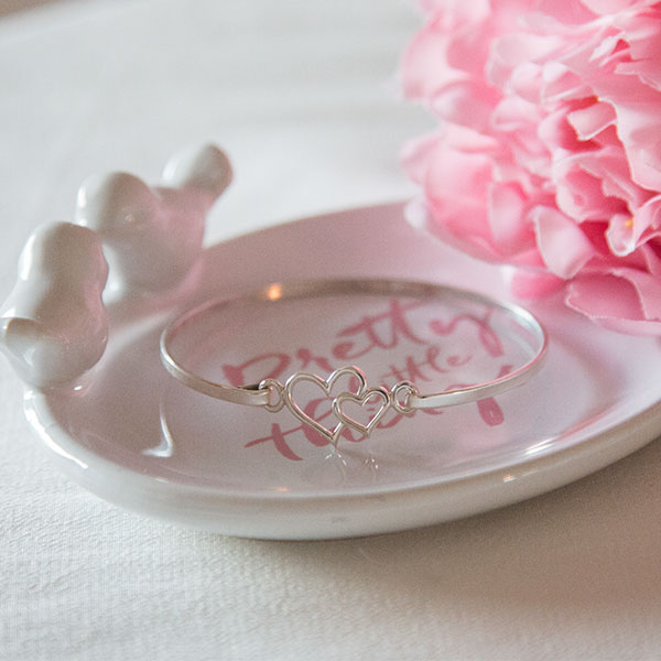 Bratara fixa argint model inimioare [5]