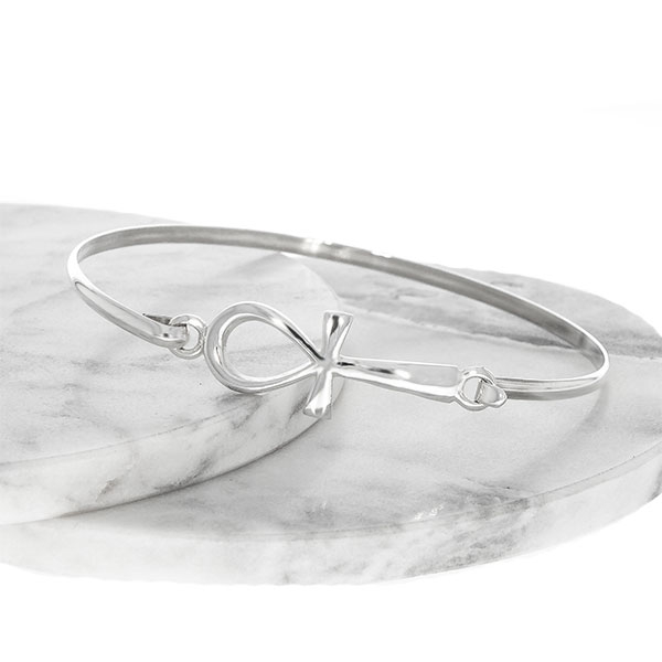 Brățară argint cu model cruce egipteană [3]