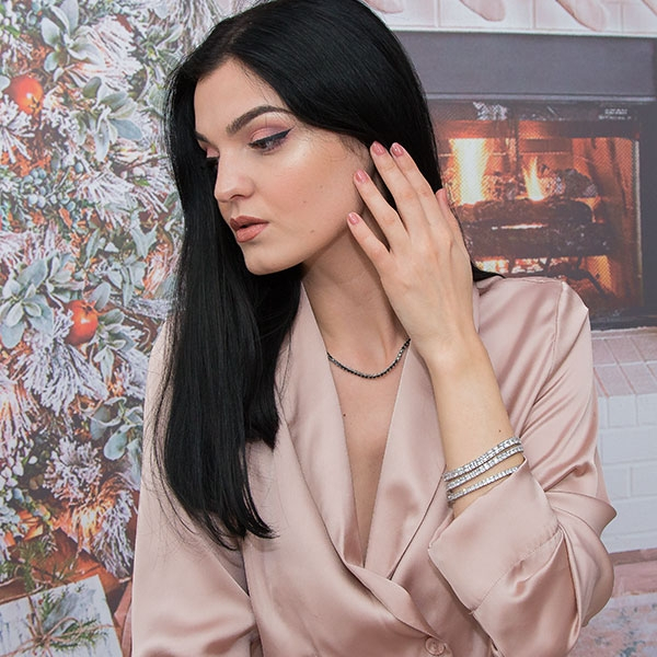 Bratara argint rodiat model tennis cu cristale [6]