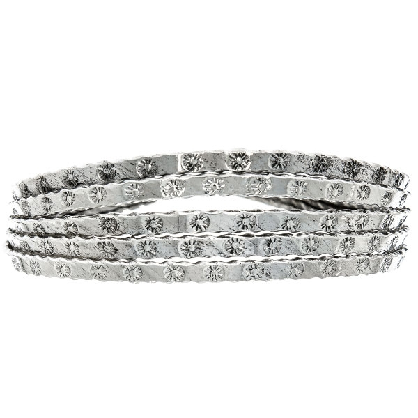 Bratara argint antichizat semi-rigida lucrata manual [3]