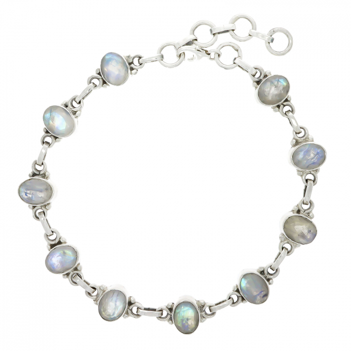 Brățară din argint antichizat cu Piatra Lunii [2]