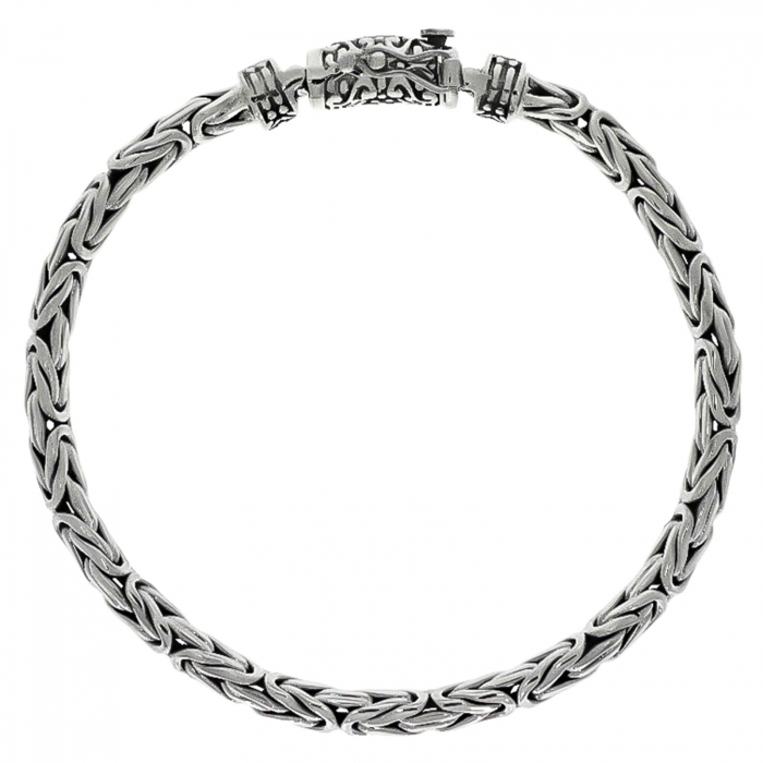 Bratara din argint barbateasca cu model impletit [1]