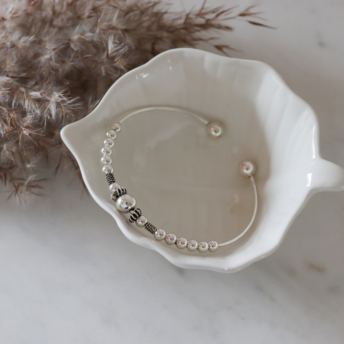 Bratara din argint fixa cu elemete decorative [4]