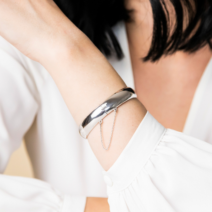 Bratara fixa din argint lucios [3]