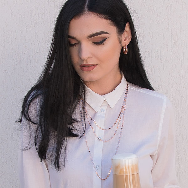 Creole din argint placat cu aur rose [5]