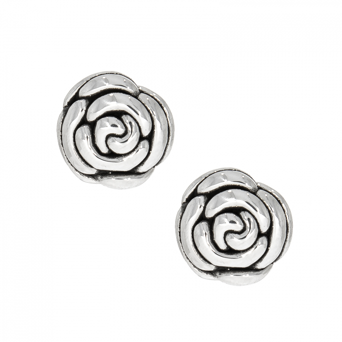 Cercei din argint 925 în formă de trandafiri [2]