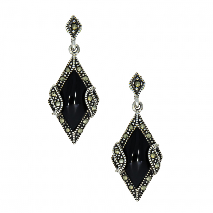 Cercei argint cu marcasite [2]