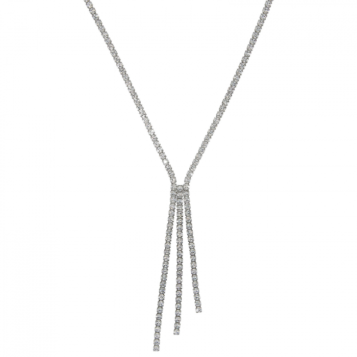 Colier elegant din argint cu cristale de zirconiu [4]