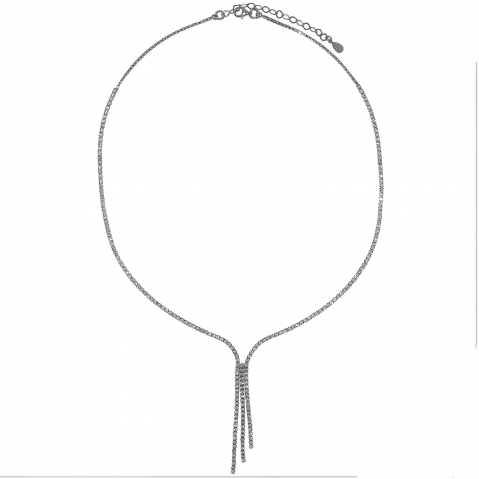 Colier elegant din argint cu cristale de zirconiu [5]