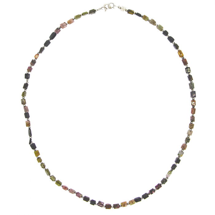 Colier din argint cu tourmaline multicolore [2]