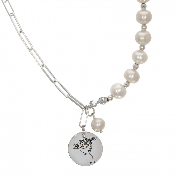 Colier cu perle și bănuț personalizat [1]