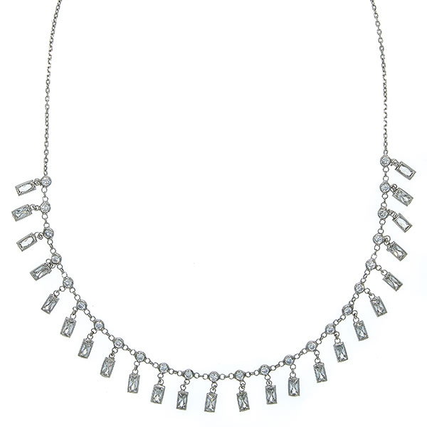 Colier tip salba din argint cu cristale [4]