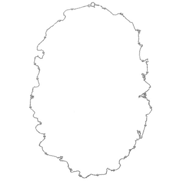 Lant argint lung cu bilute [4]