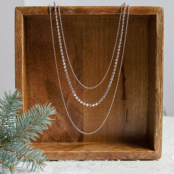 Colier argint multișir [4]