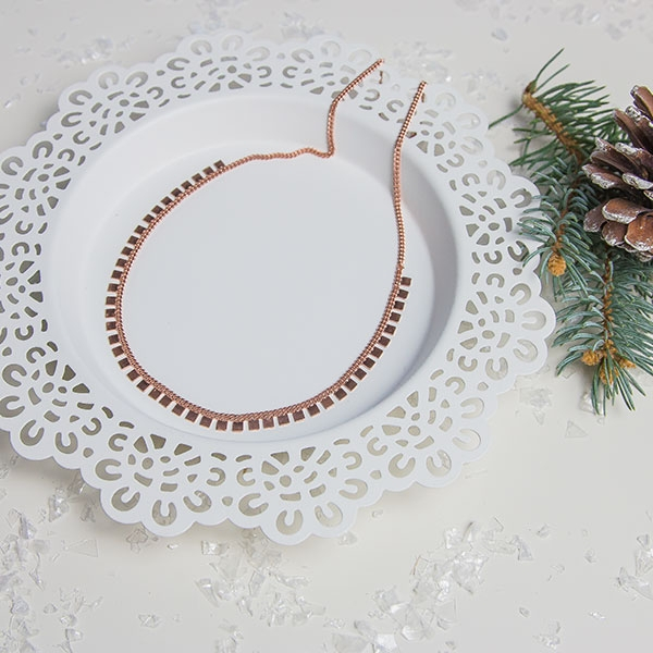 Lant tip salba din argint placat cu aur rose [6]