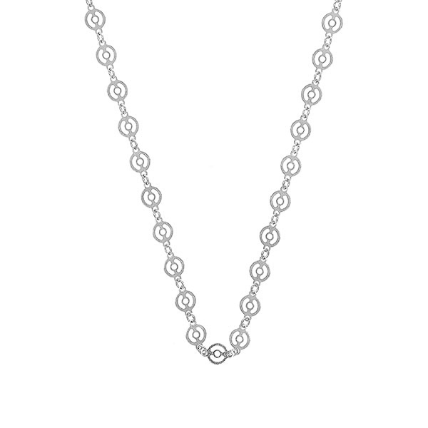 Lantisor din argint cu banuti perforati [2]