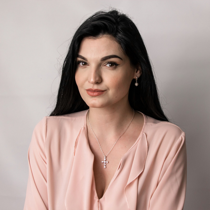 Lant din argint cu pandantiv in forma de cruce cu pietre de zirconiu transparent [3]