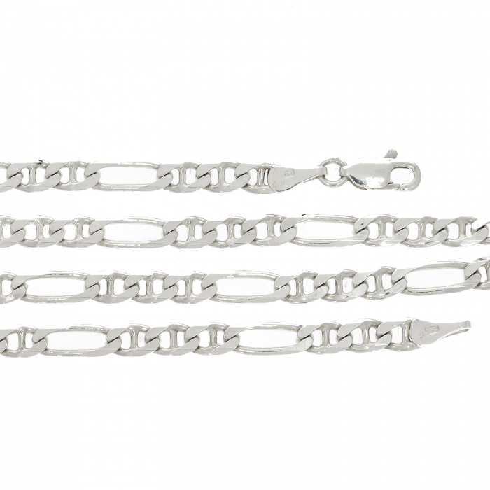 Lant argint cu zale impletite pentru barbat [2]