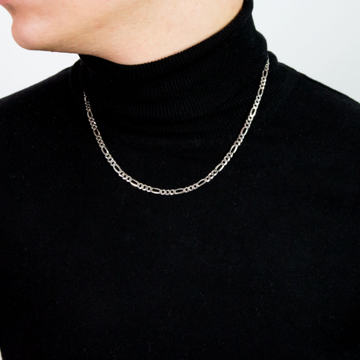 Lanț bărbătesc din argint tip Figaro [2]