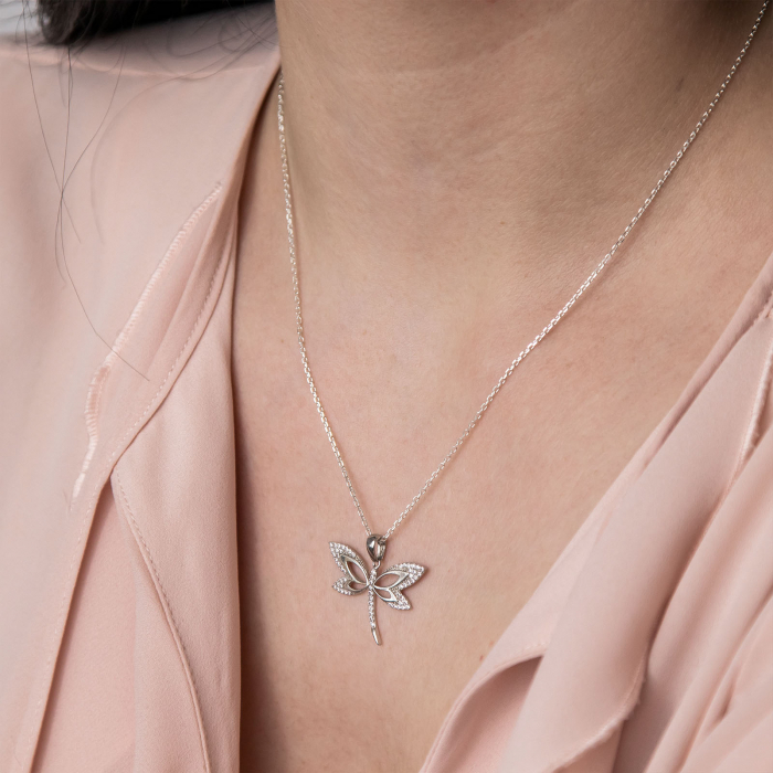 Lantisor argint Dragonfly [2]