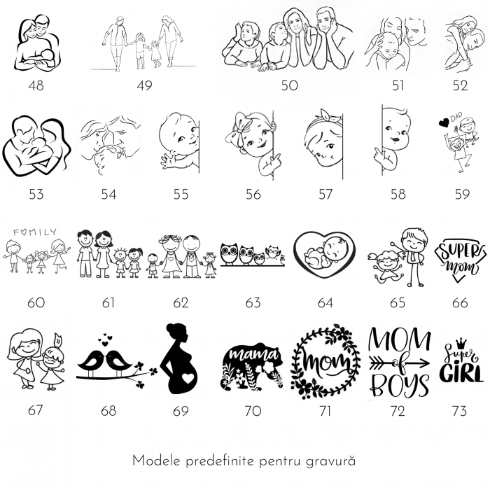 Lănțișor din argint personalizat familie cu două fetițe [7]