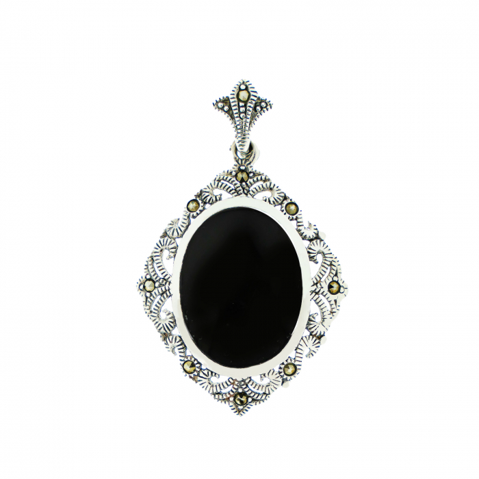 Pandantiv din argint cu marcasite [2]