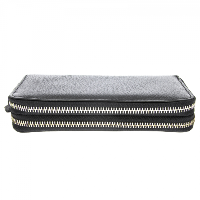 Portofel din piele natura de culoare neagra [2]