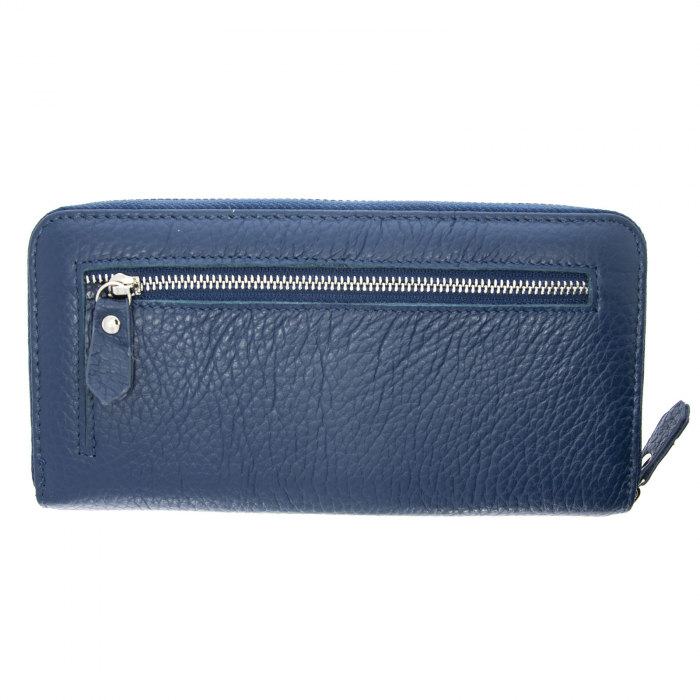 Portofel dama albastru din piele naturala [2]