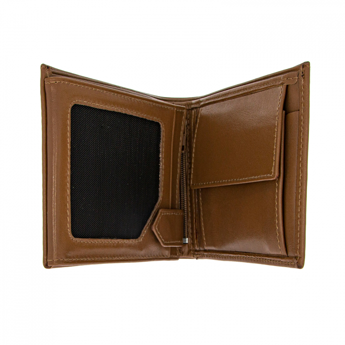 Portofel bărbătesc din piele naturală maro deschis [2]