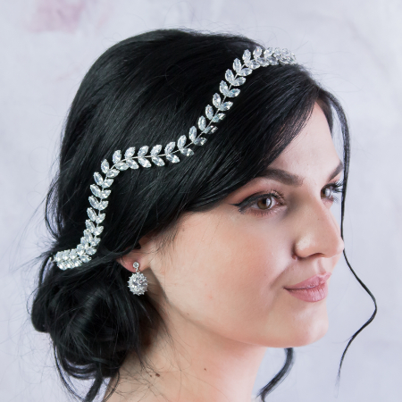 Bijuterii Mireasa - Accesoriu modelator pentru păr decorat cu cristale