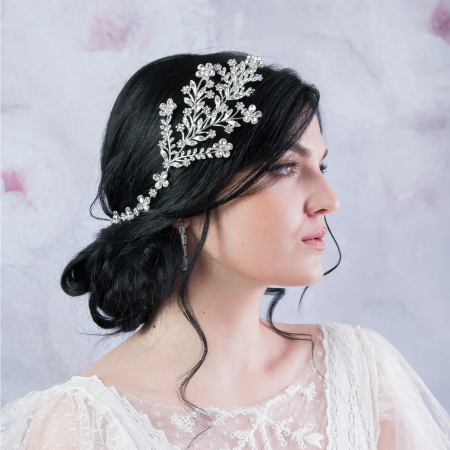 Accesoriu de păr cu cristale [0]