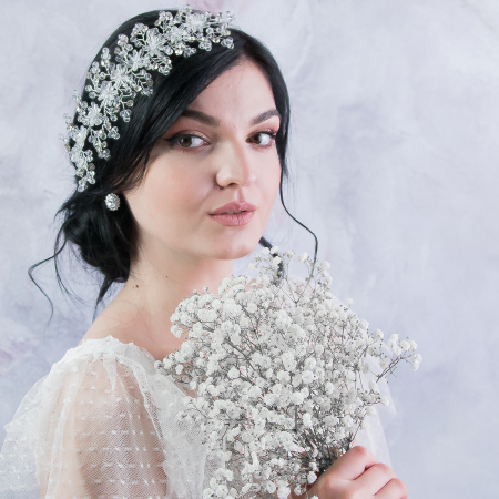 Bijuterii Mireasa - Accesoriu modelator cu cristale pentru păr