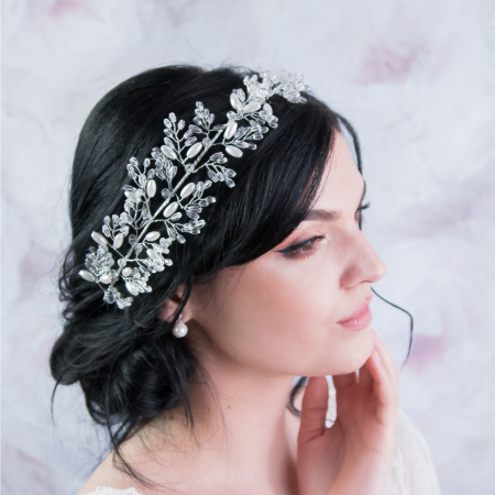 Accesorii Păr - Accesoriu modelator cu perle și cristale