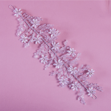 Accesoriu cu perle și  cristale pentru coafuri de ocazie [1]