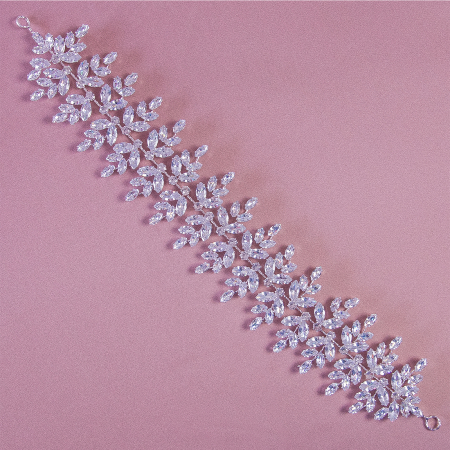 Accesoriu maleabil cu cristale de zirconiu pentru păr [1]