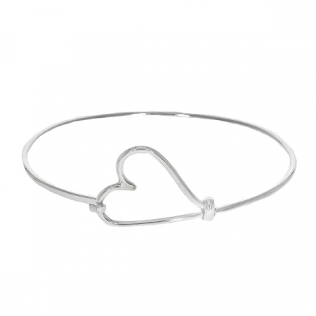 Bratara argint fixa cu model geometric triunghi [1]