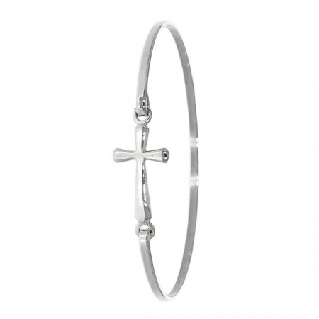 Brățară fixă argint cu talisman cruce [0]