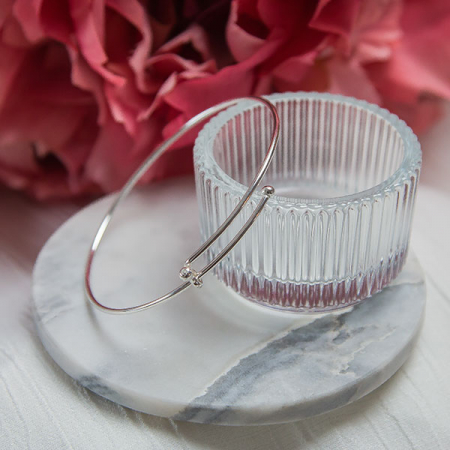 Bratara circulara reglabila din argint [3]