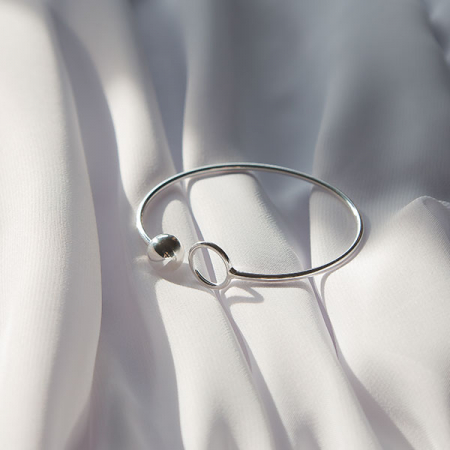 Brățară argint, fixă, cu elemente decorative [3]