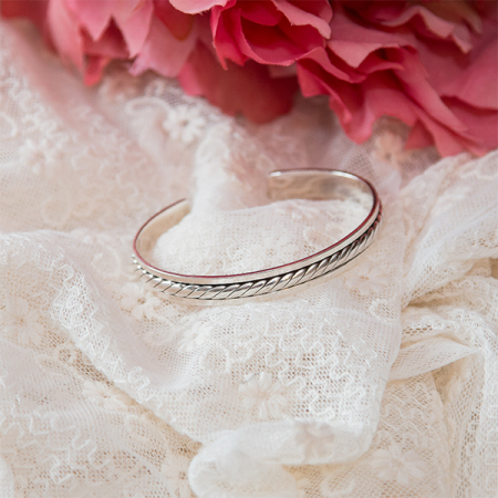 Brățară argint unisex semi-rigidă [3]