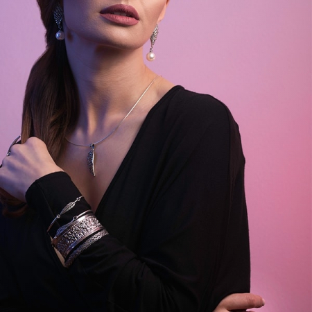 Bratara Argint model impletit antichizat [1]