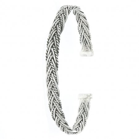 Bratara Argint model impletit antichizat [0]