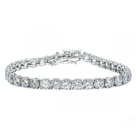 Bratara argint model tenis cu cristale fatetate [0]