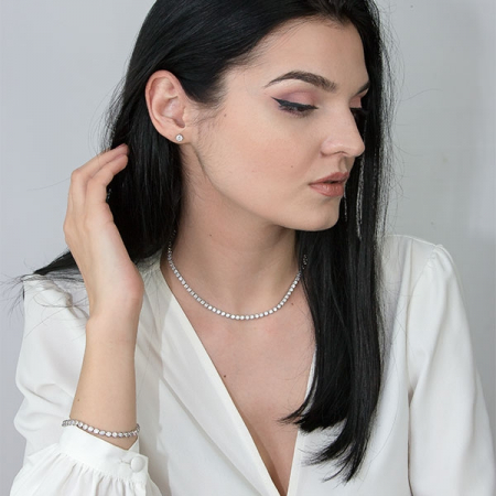 Bratara eleganta model tenis cu cristale [3]