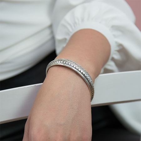 Bratara argint model impletit [1]