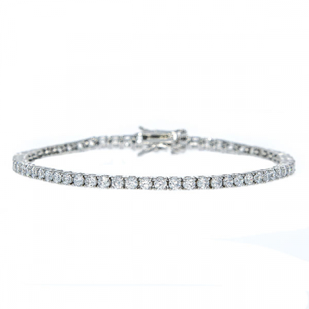 Brățară tip tennis din argint rodiat cu zirconii [0]